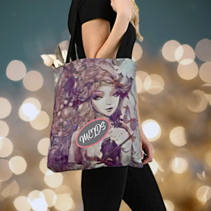 Modern Doll Music Violin Puppet Tote Bag