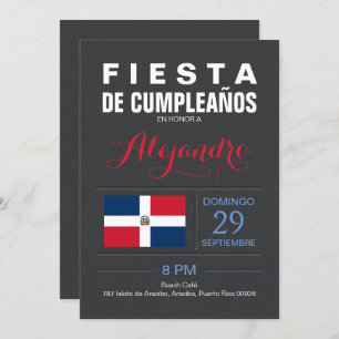 Modern: Dominican Republic Party Invitation