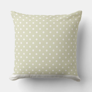 Modern Dot Pillow Tan with White Dots CH9