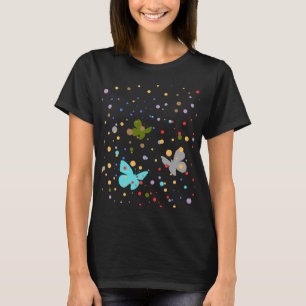 Modern  Dots & Butterfly Summer Women  T-Shirt