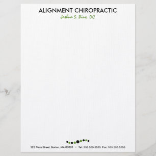 Modern Dots Chiropractic Letterhead