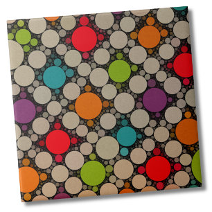Modern Dots Contemporary Circles Tile