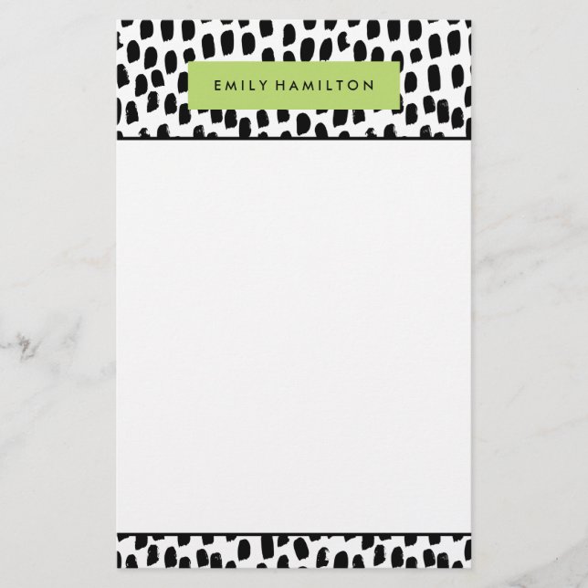 Modern Dots | Personalised Stationery (Front)