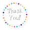 Modern Dots Thank You Sticker