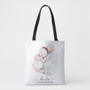 Modern Doula Midwife Birth Labour Pregnancy Simple Tote Bag