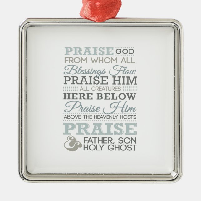 MODERN DOXOLOGY METAL TREE DECORATION (Front)