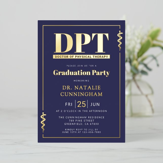 Modern DPT Doctor of Physical Therapy Graduation (Standing Front)