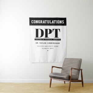 Modern DPT Doctor of Physical Therapy Graduation Tapestry