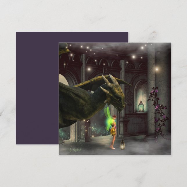 Modern Dragon and Fairy Fantasy (Front/Back)