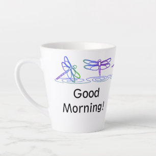 Modern Dragonfly Personalised Latte Mug