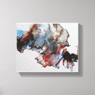 Modern, Dramatic Acrylic Abstract Canvas Print