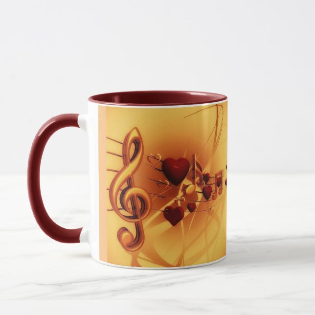Modern Drawing Music Opera Singer Soprano  Mug (Left)