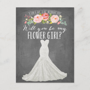 Modern Dress Bridesmaid Invitation