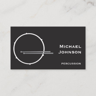Modern Drummer Percussion Business Card