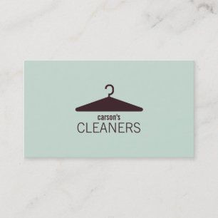Modern Dry Cleaning Business Card