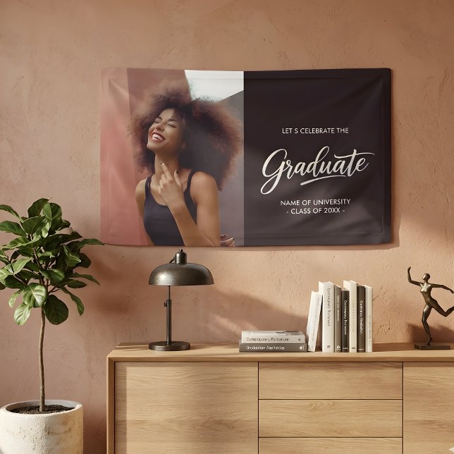 Modern Dual-Sided Photo Graduation Party Banner (Creator Uploaded)