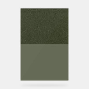Modern Dual-Tone Green Acrylic Sign – Customisable