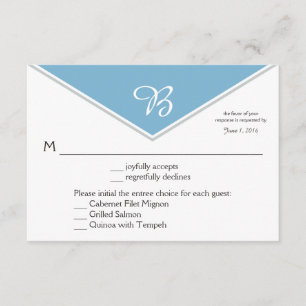 Modern Dusk Blue Glacier Grey RSVP