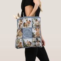 Modern Dusty Blue Photo Collage Personalised