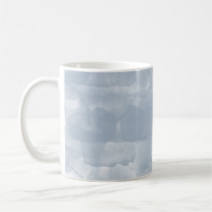 Modern Dusty Blue Watercolor Brush Strokes Coffee Mug
