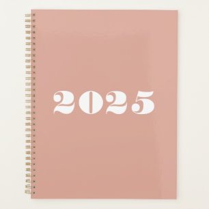 Modern dusty pink bold typography custom year planner