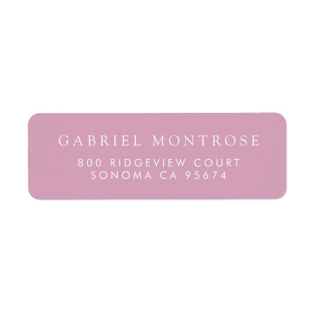 Modern Dusty Pink Minimalist  (Front)