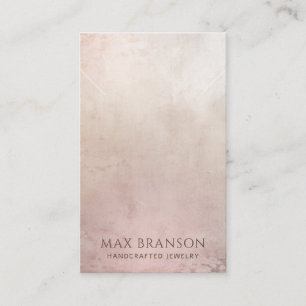 Modern Dusty Pink Necklace Display Card