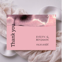 Modern Dusty Rose and Black