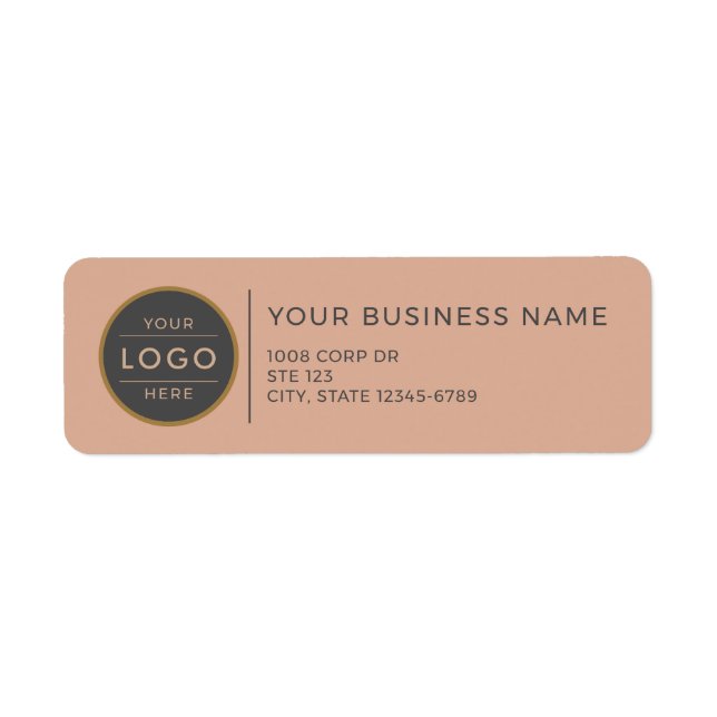 Modern Dusty Rose & Charcoal Grey Business (Front)