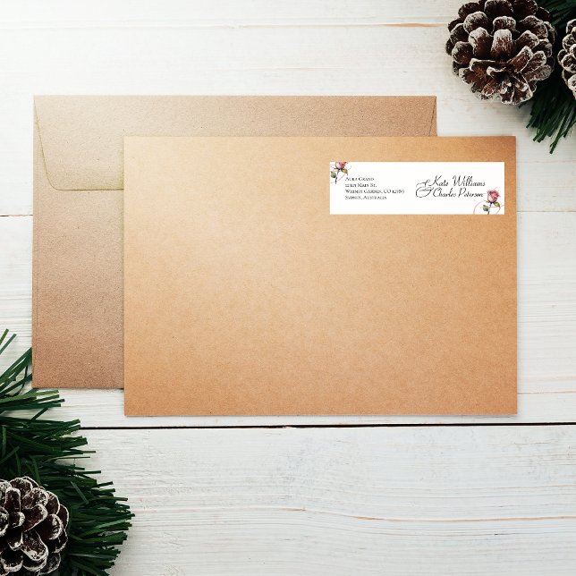 Modern Dusty Rose Summer Blush Wedding Label (Creator Uploaded)