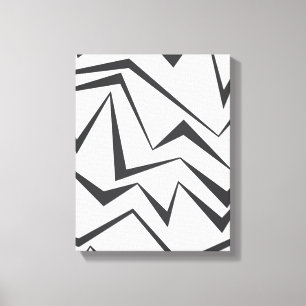 Modern, dynamic, simple, bold abstract graphic art canvas print