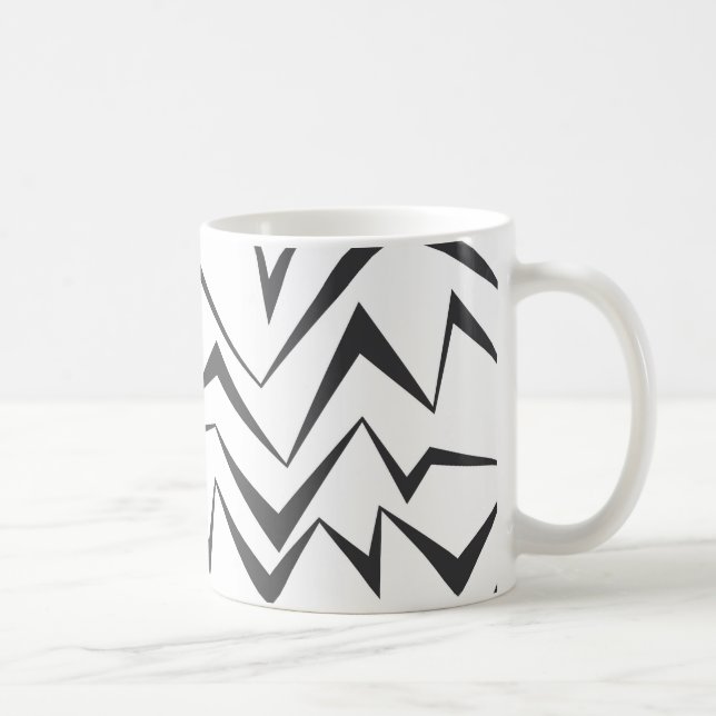 Modern, dynamic, simple, bold abstract graphic art coffee mug (Right)