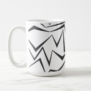 Modern, dynamic, simple, bold abstract graphic art coffee mug