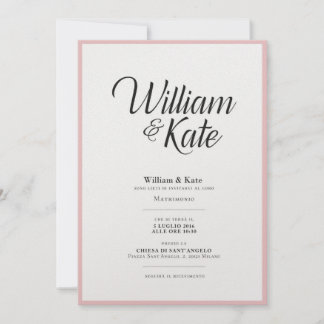 Modern e simple Wedding Invitation