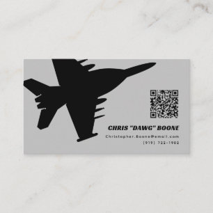 Modern EA-18G Growler Fighter Jet Business Card