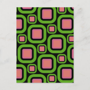 Modern Eames Rectangles 22 Postcard