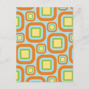 Modern Eames Rectangles 24 Postcard