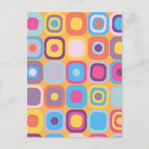 Modern Eames Rectangles 31 Postcard