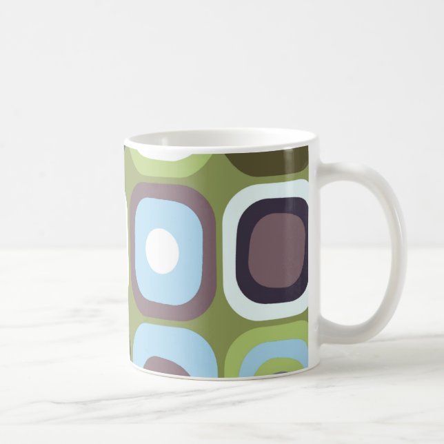 Modern Eames Rectangles 32 Coffee Mug (Right)