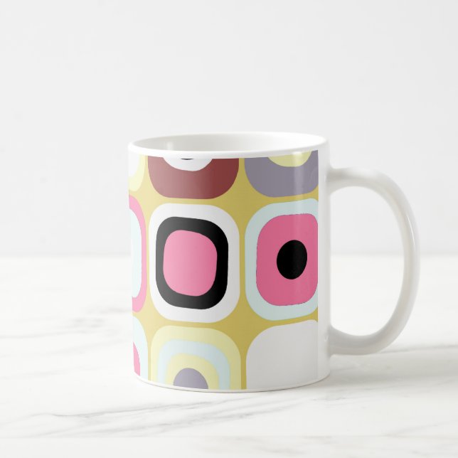 Modern Eames Rectangles 36 Coffee Mug (Right)