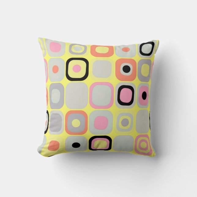 Modern Eames Rectangles 37 Cushion (Front)