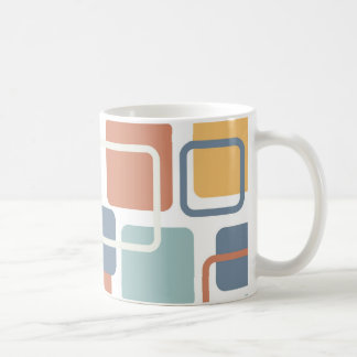 Modern Eames Rectangles 3 Coffee Mug