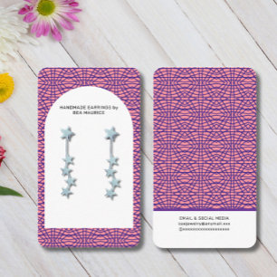 Modern Earring Display Holder Card