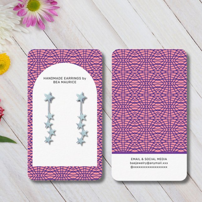 Modern Earring Display Holder Card (Creator Uploaded)