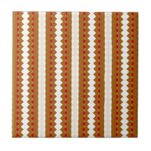 Modern Earth Tone Geometric Pattern