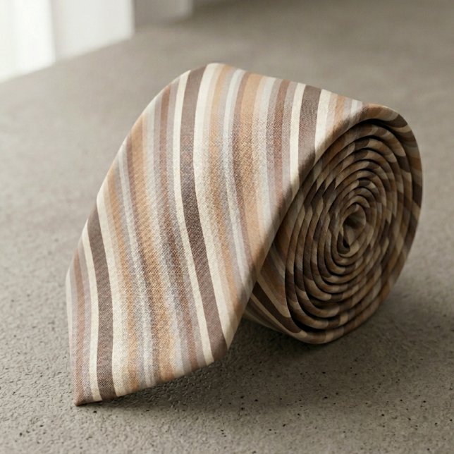 Modern Earthy Multi-Stripe Pattern Tie (Creator Uploaded)