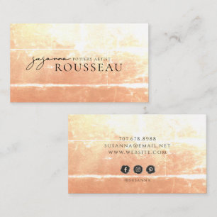 Modern Earthy Pottery Ceramic Artist Business Card