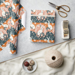 Modern Easter Bunny Wrapping Paper