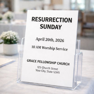 Modern Easter Church Flyer Template