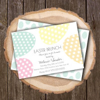 Modern Easter Dotted Eggs Dinner Brunch Family
